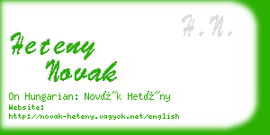 heteny novak business card